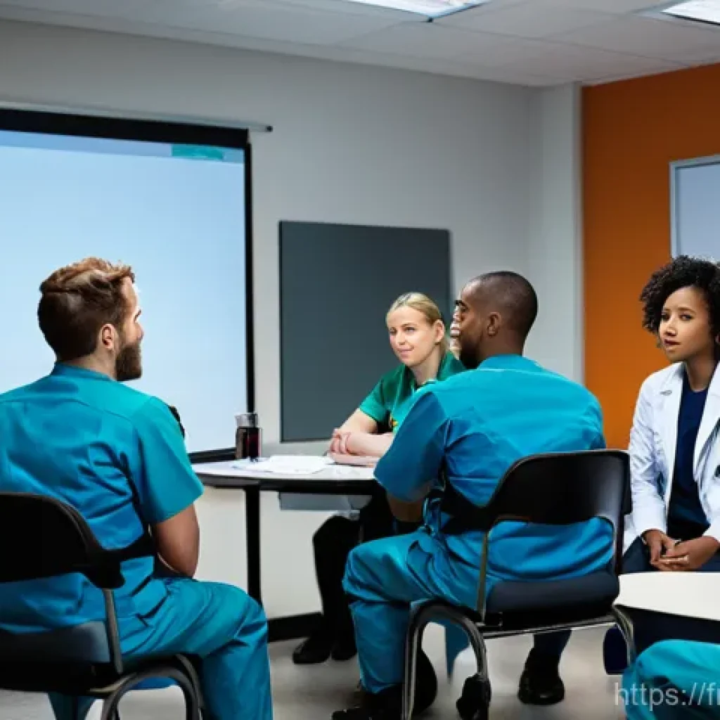 응급구조사 직무 피드백 활용법 - **Prompt:** A diverse team of five emergency medical responders (paramedics, doctors, nurses) in the...