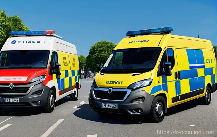 응급구조사 출동 중 생긴 에피소드 - Here are three detailed image prompts in English, inspired by the daily life and profound human aspe...