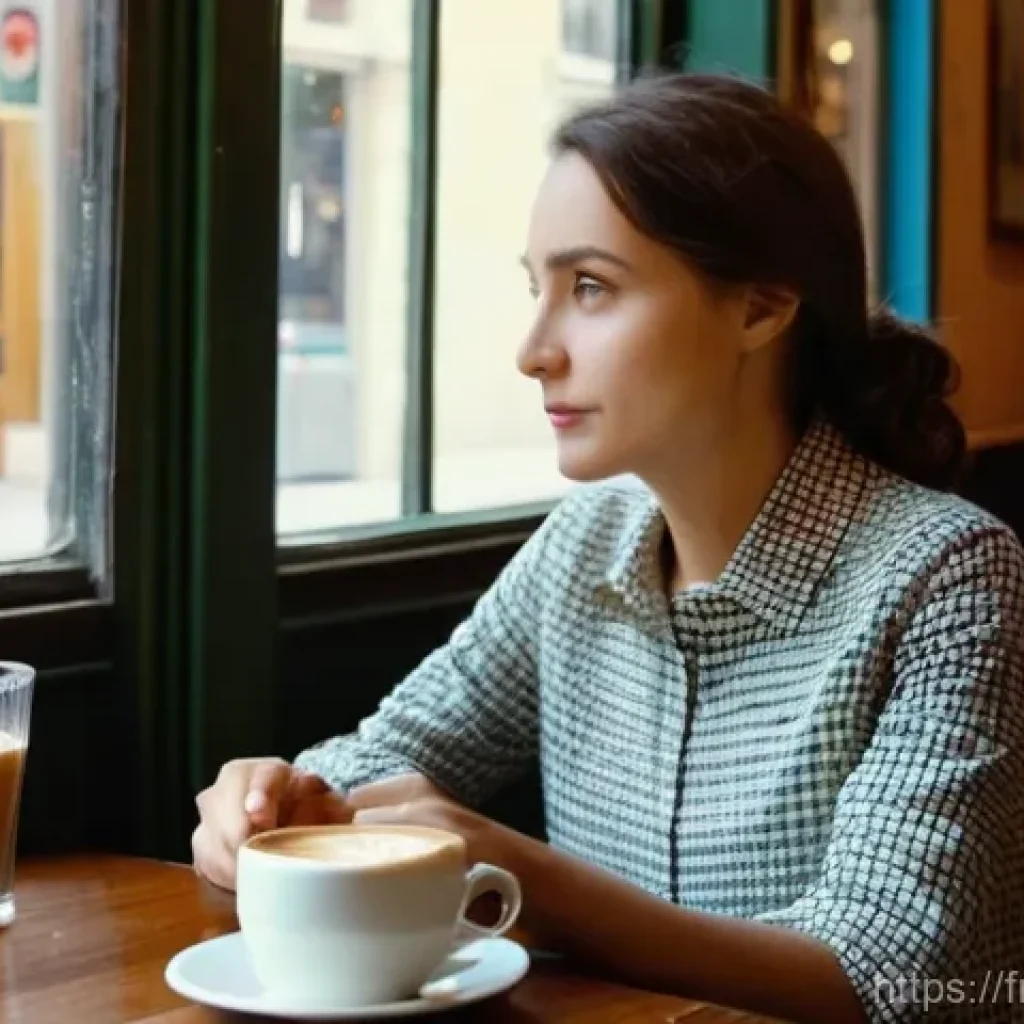 응급구조사 응급처치 사례 - **Observing Subtle Distress in a Parisian Cafe:**
A medium shot capturing a bustling, yet cozy, ...