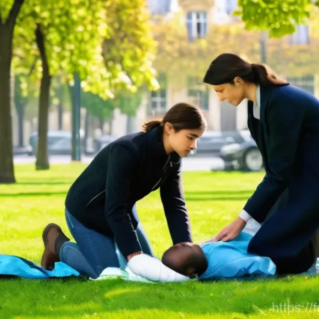 응급구조사 자격증 효용성 - **Prompt 1: Everyday Heroes in Action**
"A diverse group of adults, wearing casual but modest ev...